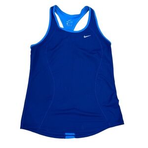 Nike Dri-Fit‎ Tank Top Womens Medium Blue Racerback